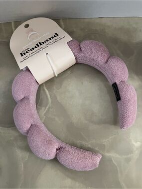 Pink Padded Terry Cloth Headband